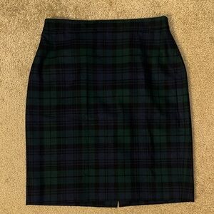 J. Crew Holiday 2012 Pencil Skirt - Green and Black